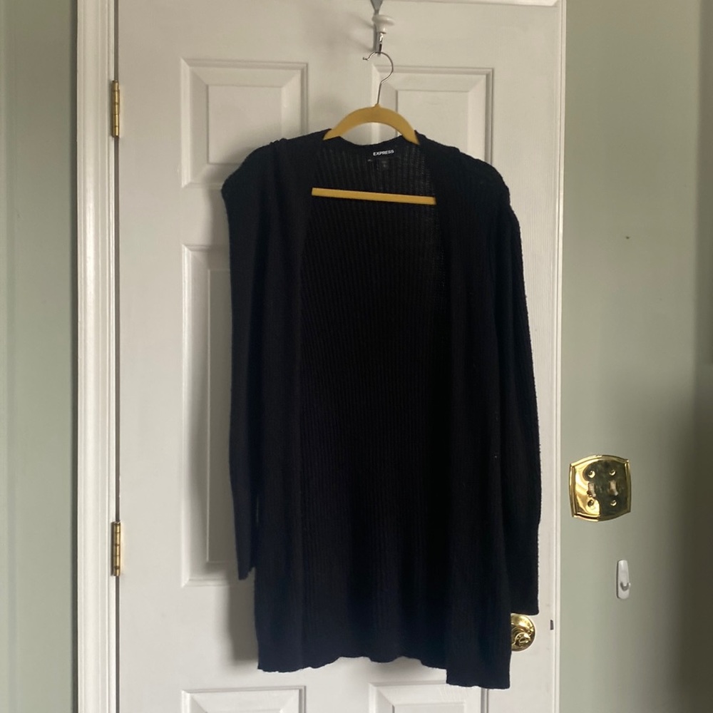 Black cardigan